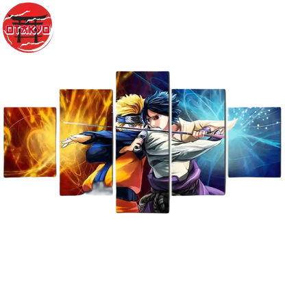 Tableau Bataille de Naruto et Sasuke - Naruto Shippuden™