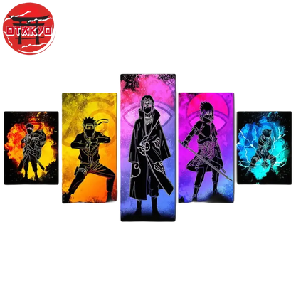 Tableau Gaara & Naruto & Itachi & Sasuke - Naruto Shippuden™