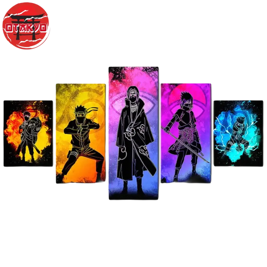 Tableau Gaara & Naruto & Itachi & Sasuke - Naruto Shippuden™