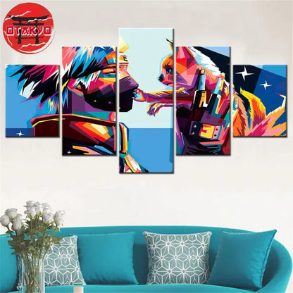 Tableau Kakashi x Kurama Pop Art - Naruto Shippuden™
