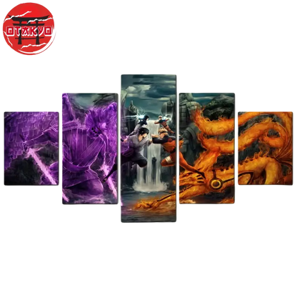 Tableau Naruto vs Sasuke Vallée de la Fin - Naruto Shippuden™