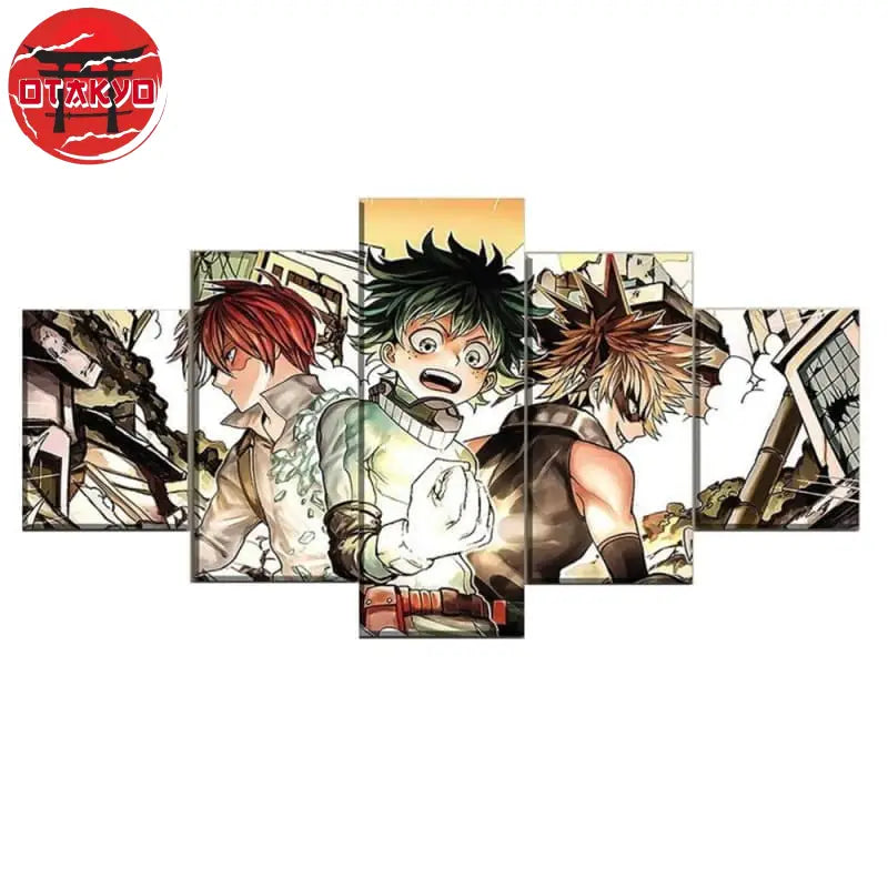 Tableau Shoto, Izuku et Bakugo -My Hero Academia