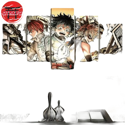 Tableau Shoto, Izuku et Bakugo -My Hero Academia
