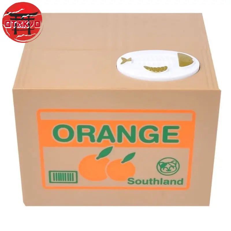 tirelire chat orange