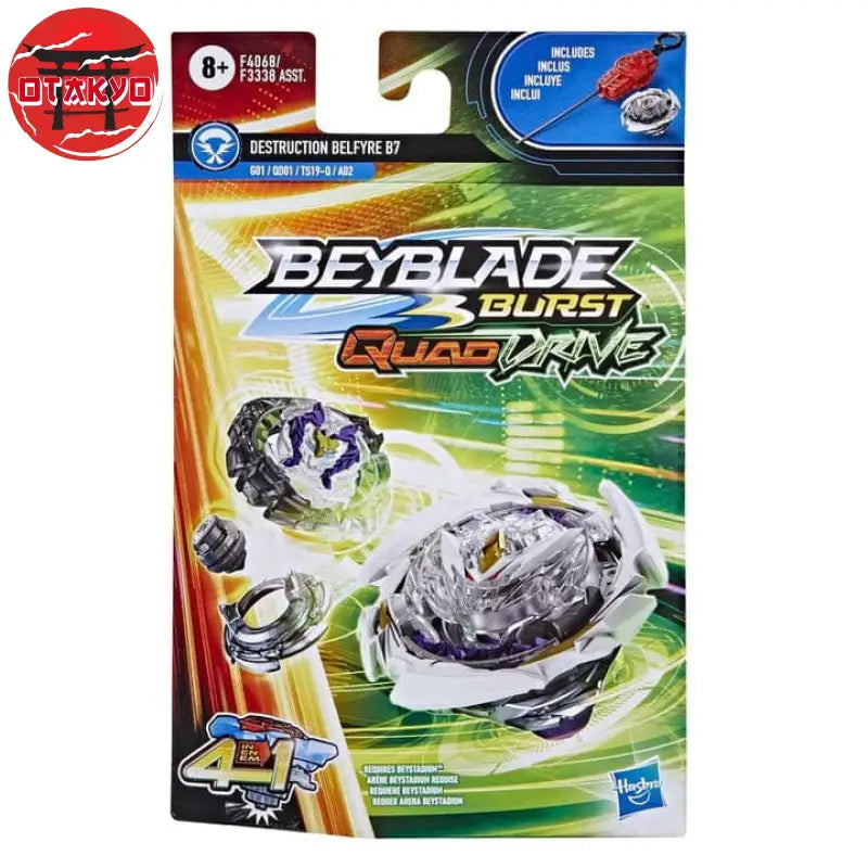 Toupie Destruction Belfyre B7 Nexus-Q Revolve-Q+Quake-2 - Beyblade Burst QuadDrive