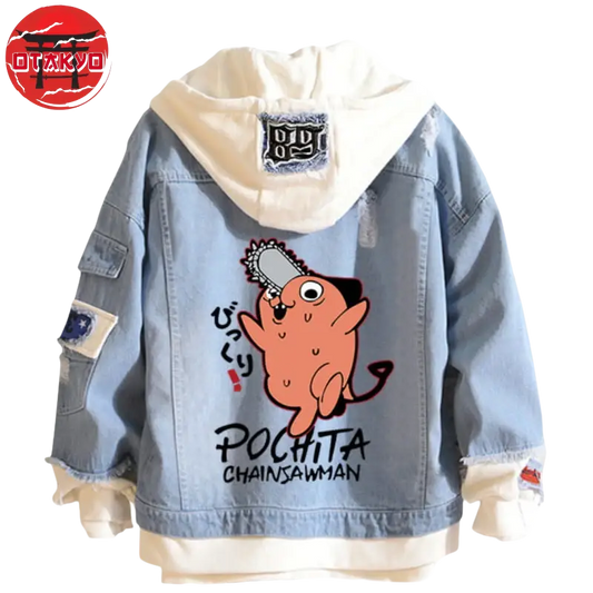 veste-denim-pochita-chainsaw-man™