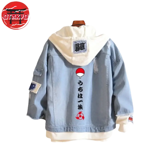 Veste en jean Clan Uchiwa - Naruto™ - Otakyo