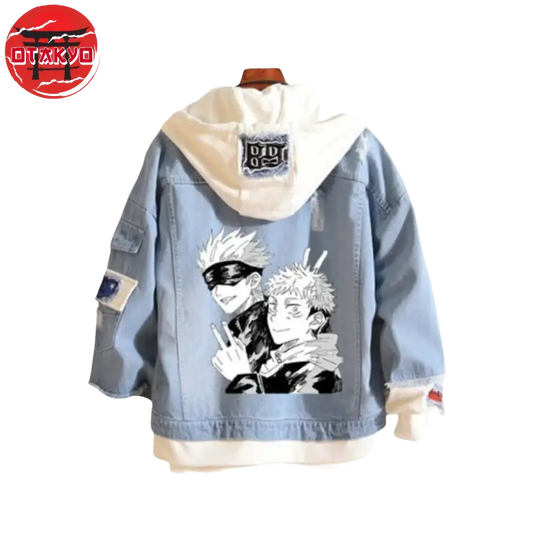 Veste en jean Gojo X Yuji - Jujutsu Kaisen™ - Otakyo