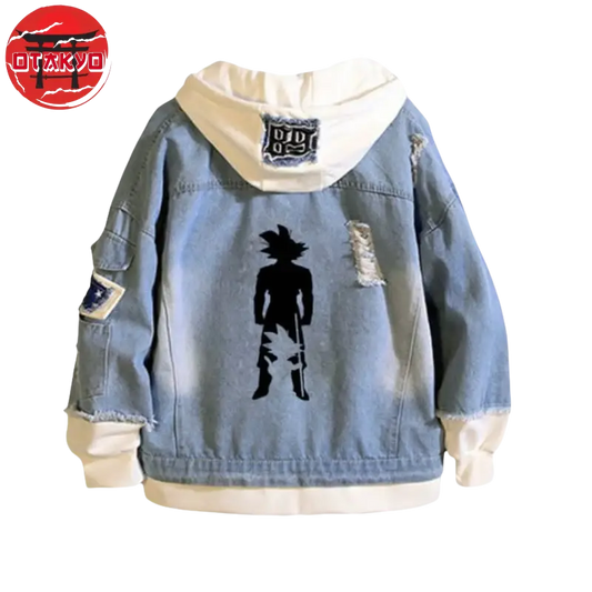 veste-en-jean-goku-evolution-dragon-ball-z