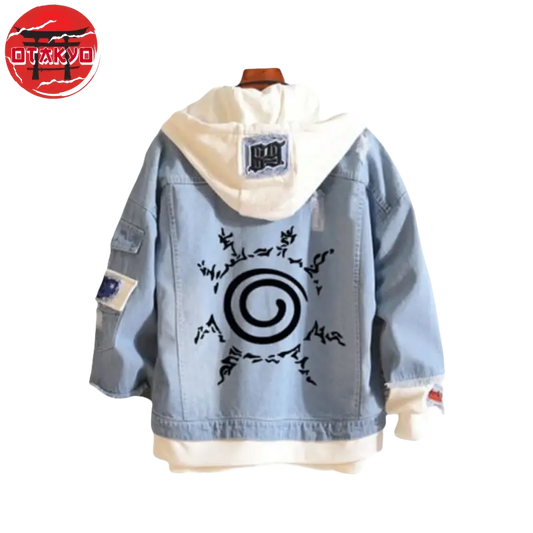 Veste en jean Sceau Kyûbi  - Naruto™ - Otakyo