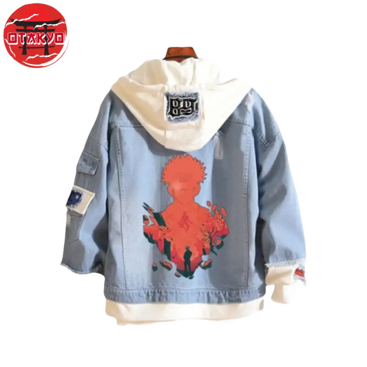 Veste en jean Sukuna X Gojo - Jujutsu Kaisen™ - Otakyo